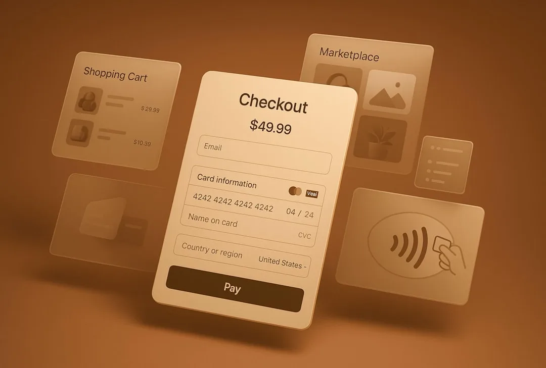Person shopping online with phone and card